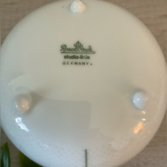 ROSENTHAL GERMANY CENTURY BLUE FLOWER SUGAR BOWL W/SPOON - Picture 4 of 6